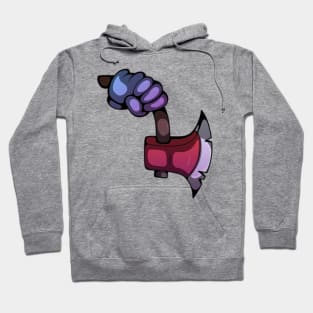 Gave a blood-curdling feeling to this cartoon axe Hoodie